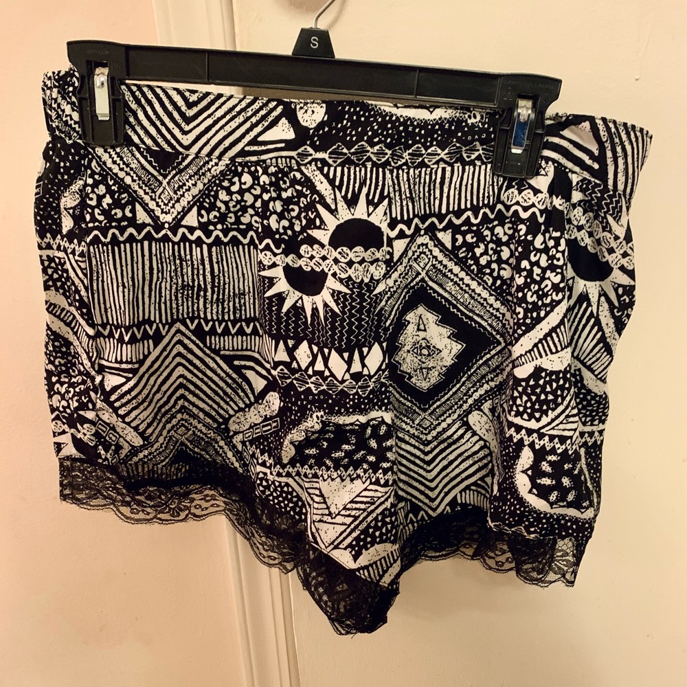 Flowy Tribal Print Shorts